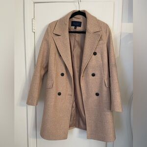 RACHEL Rachel Roy Women's Beige Double-Breasted Pea Coat NEVER WORN